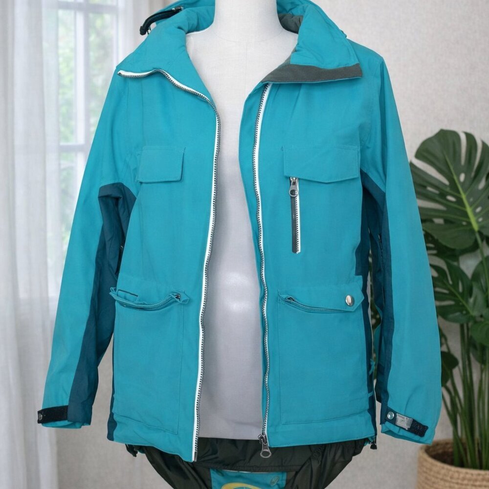 Solstice blue Turquoise Women's Jacket Size M | Preowned, Good Condition